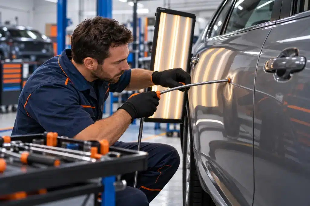 raddrizzare la carrozzeria senza stuccare